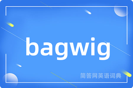 bagwig是什么意思,bagwig的中文翻译 bagwig