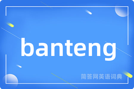 banteng是什么意思,banteng的中文翻译 banteng