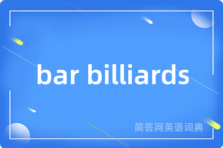 bar billiards