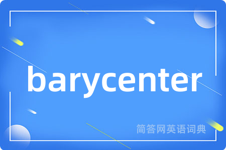 barycenter