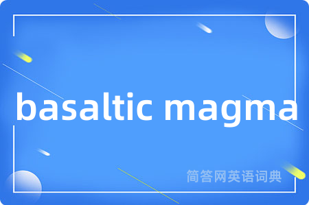 basaltic magma