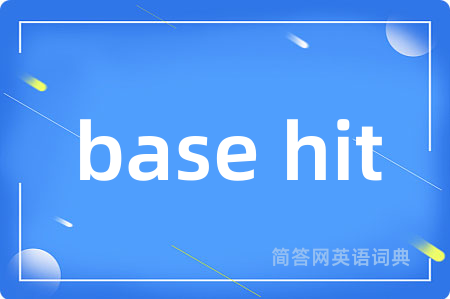 base hit