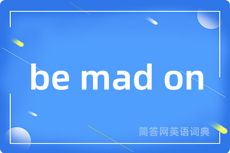 be mad on是什么意思,be mad on的中文翻译 be mad on