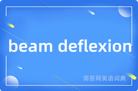 beam deflexion