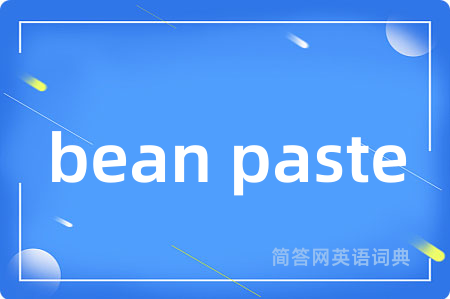 bean paste