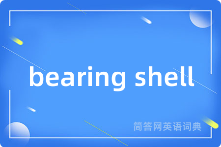bearing shell