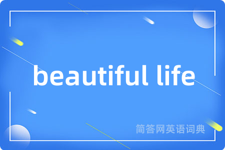 beautiful life是什么意思,beautiful life的中文翻译 beautiful life