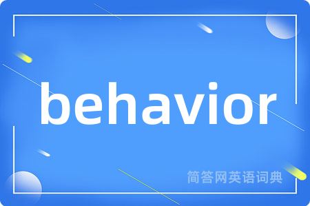 behavior