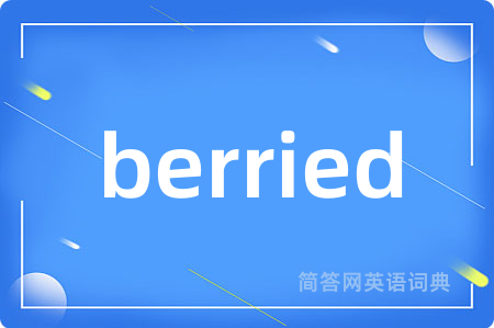 berried是什么意思,berried的中文翻译 berried