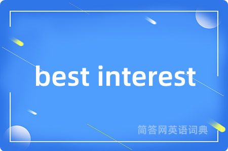 best interest