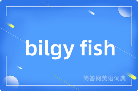 bilgy fish是什么意思,bilgy fish的中文翻译 bilgy fish