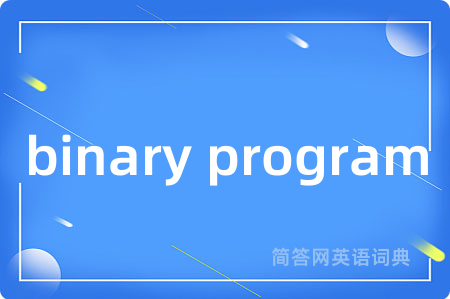 binary program