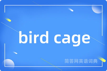 bird cage是什么意思,bird cage的中文翻译 bird cage
