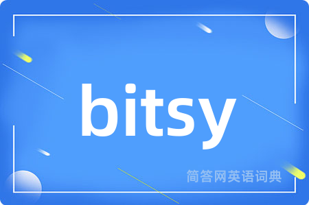 bitsy是什么意思,bitsy的中文翻译 bitsy