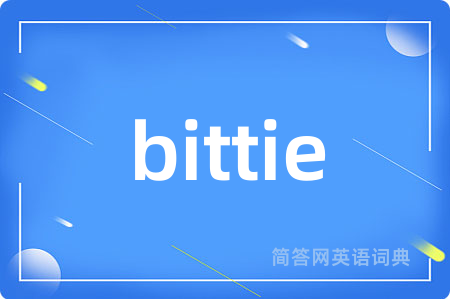 bittie是什么意思,bittie的中文翻译 bittie