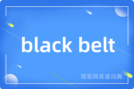black belt是什么意思,black belt的中文翻译 black belt
