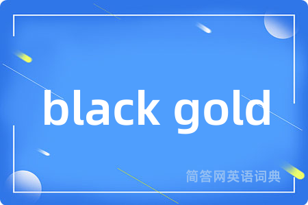 black gold是什么意思,black gold的中文翻译 black gold