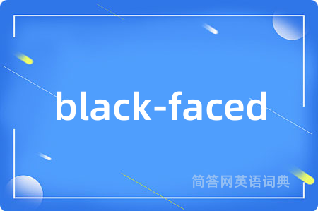 black-faced