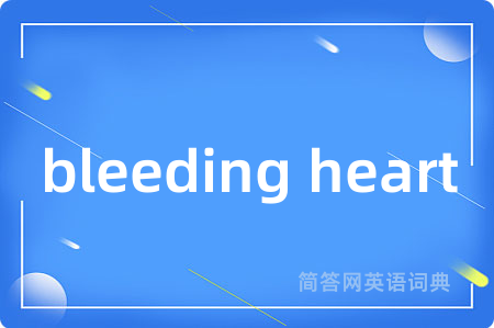 bleeding heart是什么意思,bleeding heart的中文翻译 bleeding heart