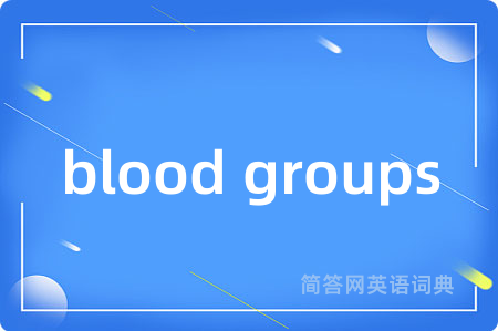blood groups