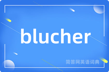 blucher是什么意思,blucher的中文翻译 blucher