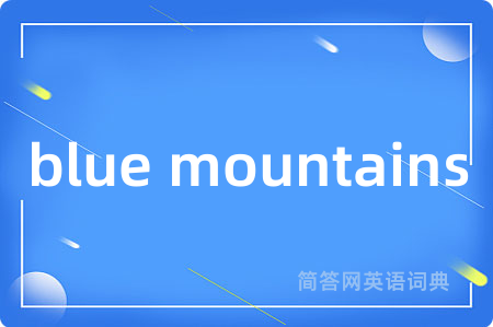 blue mountains