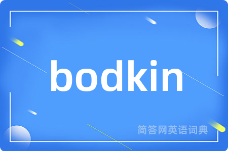 bodkin是什么意思,bodkin的中文翻译 bodkin