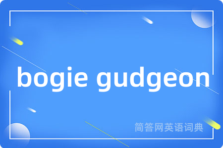 bogie gudgeon
