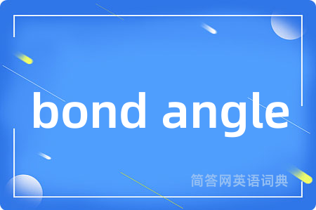 bond angle