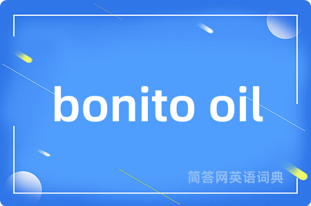 bonito oil