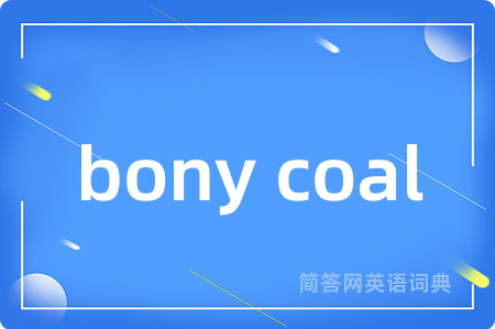 bony coal