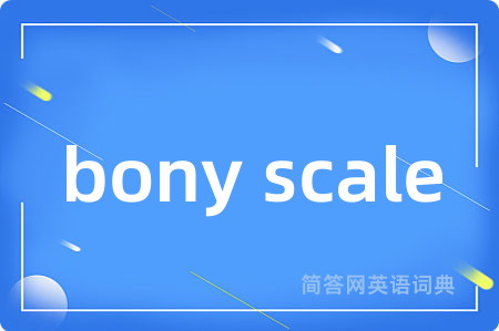 bony scale