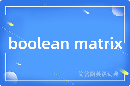 boolean matrix