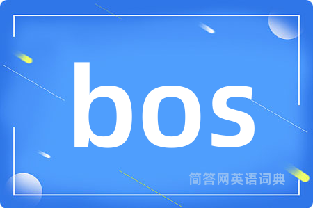 bos是什么意思,bos的中文翻译 bos