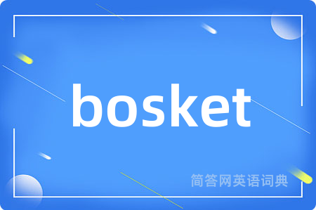 bosket是什么意思,bosket的中文翻译 bosket
