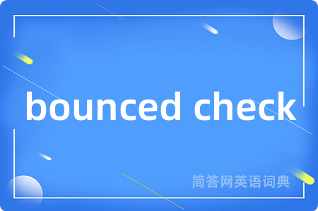 bounced check