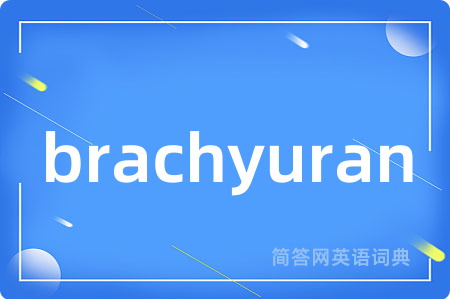 brachyuran是什么意思,brachyuran的中文翻译 brachyuran