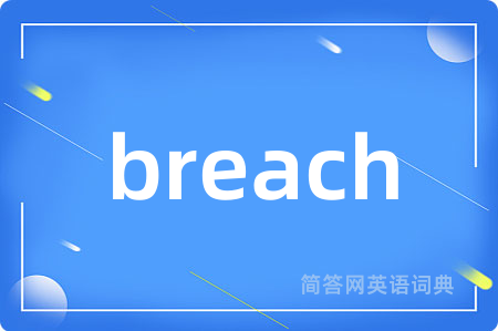 breach是什么意思,breach的中文翻译 breach