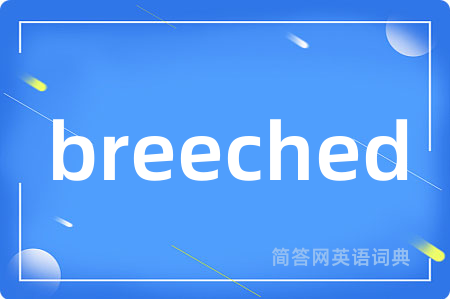 breeched是什么意思,breeched的中文翻译 breeched