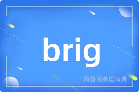 brig是什么意思,brig的中文翻译 brig
