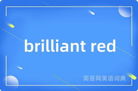 brilliant red