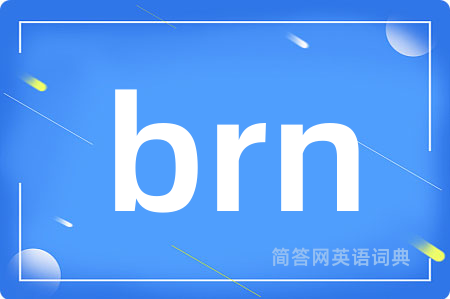 brn是什么意思,brn的中文翻译 brn