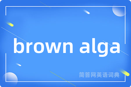 brown alga