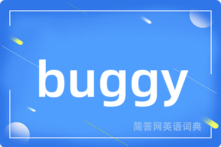 buggy是什么意思,buggy的中文翻译 buggy