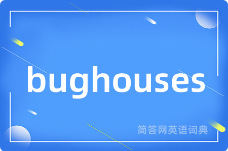 bughouses是什么意思,bughouses的中文翻译 bughouses
