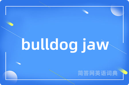 bulldog jaw