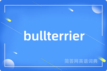 bullterrier是什么意思,bullterrier的中文翻译 bullterrier