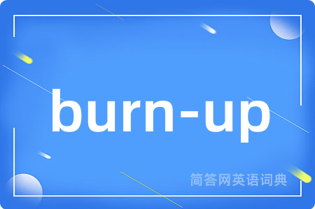 burn-up是什么意思,burn-up的中文翻译 burn-up