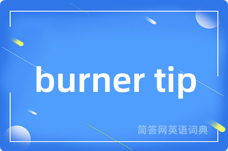 burner tip是什么意思,burner tip的中文翻译 burner tip