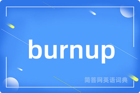 burnup是什么意思,burnup的中文翻译 burnup